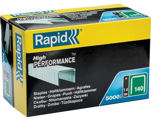 RAPID тип 140 (G / 11 / 57), 14 мм, 5000 шт., супертвердые, профессиональные, плоские скобы 11915611