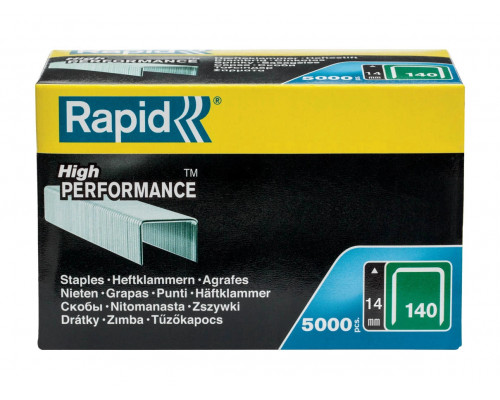 RAPID тип 140 (G / 11 / 57), 14 мм, 5000 шт., супертвердые, профессиональные, плоские скобы 11915611