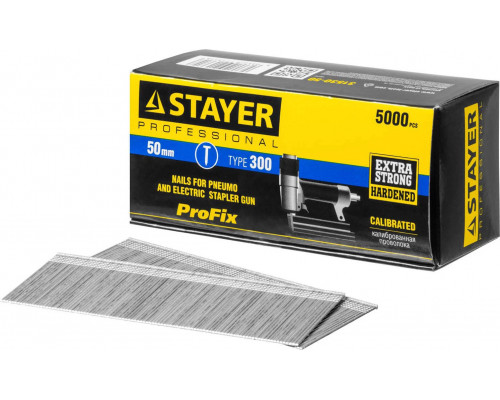 STAYER гвозди тип 300, 50 мм, гвозди особотвердые 31530-50 PROFESSIONAL