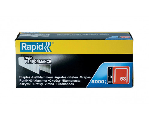 RAPID тип 53 (A / 10 / JT21), 10 мм, 5000 шт., супертвердые, профессиональные, тонкие скобы 11858810