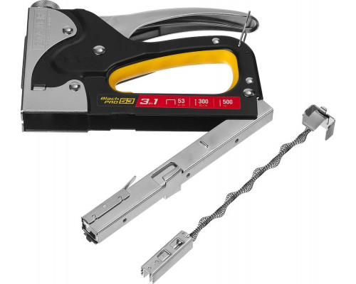 STAYER скобы 53, 300, 500, степлер 3 в 1 BlackPro 53 31507