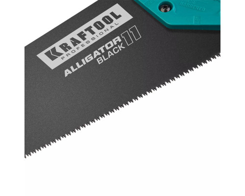 KRAFTOOL 11 TPI, 550 мм, ножовка для точного реза Alligator Black 11 15205-55