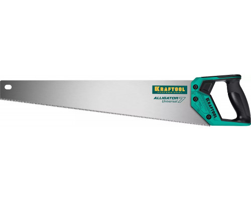 KRAFTOOL 7 TPI, 550 мм, ножовка универсальная Alligator Universal 7 15004-55