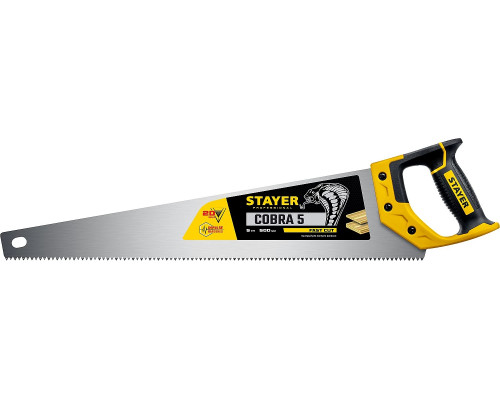 STAYER 5 TPI, 500 мм, ножовка по дереву (пила) COBRA 5 1506-50_z02 Professional