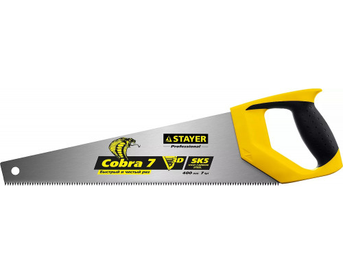 STAYER 7 TPI, 400 мм, ножовка универсальная COBRA 7 15135-40 Professional