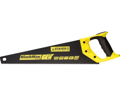 STAYER 7 TPI, 450 мм, ножовка по дереву BlackMAX 2-15081-45 Master