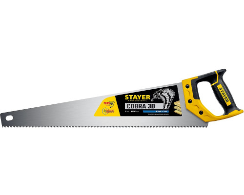 STAYER 7 TPI, 500 мм, ножовка универсальная (пила) COBRA 3D 1512-50_z01 Professional