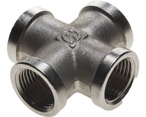GENERAL FITTINGS 1/2", никелированная латунь, крестовина 51048-1/2