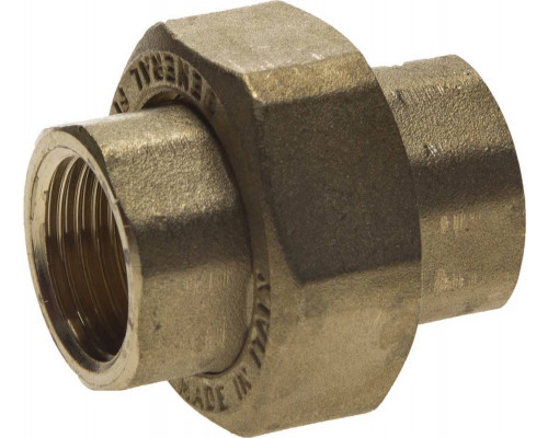 GENERAL FITTINGS 1/2", латунь, соединитель с накидной гайкой 51037-G/G-1/2