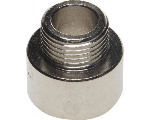 GENERAL FITTINGS 1/2"х3/8", никелированная латунь, переходник удлиненный цилиндрический 51083-1/2-3/8