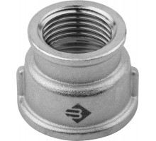 ЗУБР 1/2"-3/4", никелированная латунь, муфта переходная ЭКСПЕРТ 51292-1/2-3/4