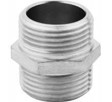 ЗУБР 3/4", никелированная латунь, ниппель бочонок ЭКСПЕРТ 51232-3/4