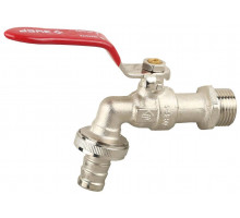 ЗУБР Ø 1/2"-1/2", кран шаровой водоразборный 51216-1/2-1/2