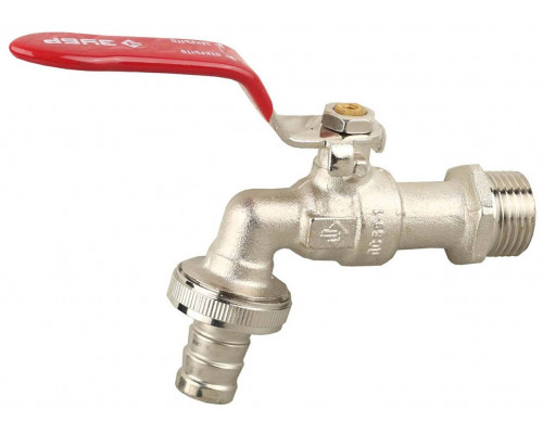 ЗУБР Ø 3/4"-1/2", кран шаровой водоразборный 51216-3/4-1/2