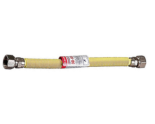 ЗУБР 1/2", 0,3-0,6 м, гайка-гайка, подводка-сильфон для газа 51007-G/G-030-060