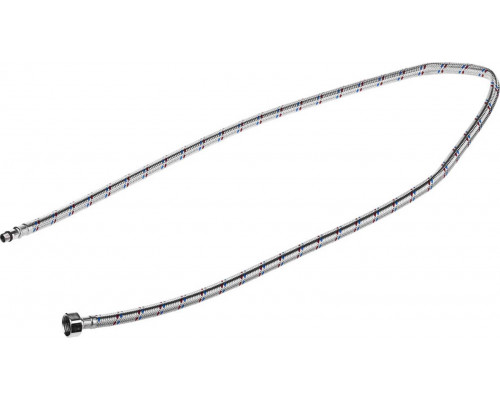 STAYER 1/2", 1.2 м, оплетка из нерж. стали, укороченная для воды к смесителям, подводка гибкая 51016-120