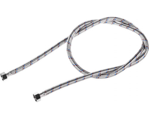 STAYER 1/2", 1.5 м, оплетка из нержавеющей стали, подводка гибкая для воды 51015-G/G-150