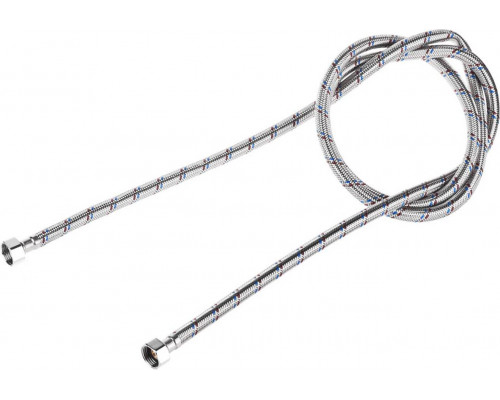 STAYER 1/2", 2 м, оплетка из нержавеющей стали, подводка гибкая для воды 51015-G/G-200