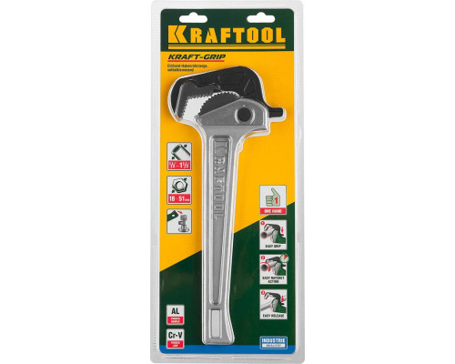 KRAFTOOL 1/2"-2" Cr-V сталь ключ трубный быстрозажимной 27365-14
