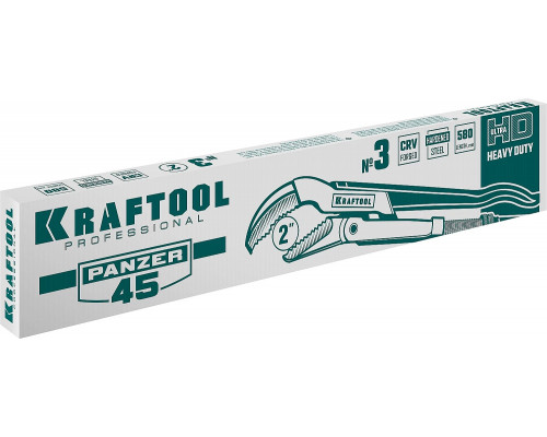 KRAFTOOL №3, изогнутые губки, ключ трубный PANZER-45 2735-20_z02
