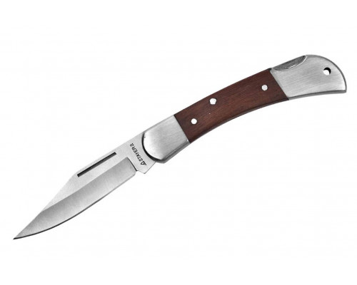 STAYER 82 мм, 2,4 мм, ручка с деревянными вставками, складной нож 47620-1_z01