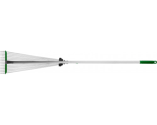 POCTOK 1180 мм, грабли веерные с алюминиевым черенком РВ-15 39640