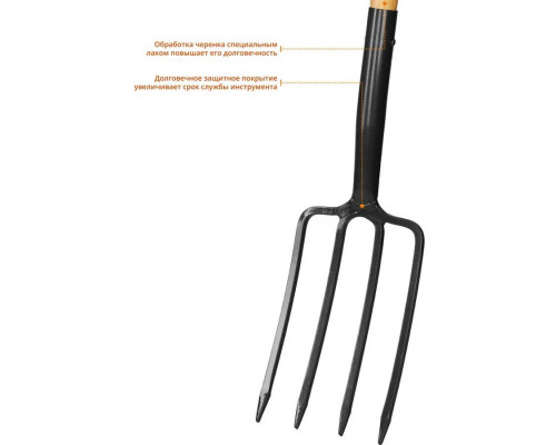GRINDA 280x175x1500 мм, деревянный черенок, вилы садовые 39725