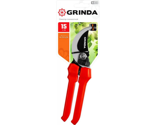 GRINDA 200 мм, с пластиковыми рукоятками, плоскостной секатор 40211_z02