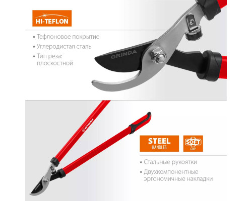 GRINDA 740 мм, стальные ручки, сучкорез R-740 8-424107_z02