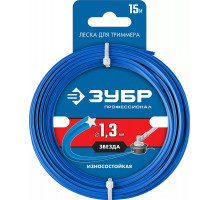 ЗУБР диаметр 1.3 мм, длина 15 м, леска для триммера "звезда" 71020-1.3 Профессионал
