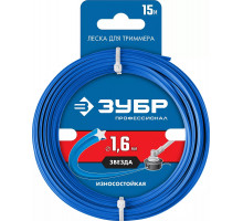 ЗУБР диаметр 1.6 мм, длина 15 м, леска для триммера "звезда" 71020-1.6 Профессионал