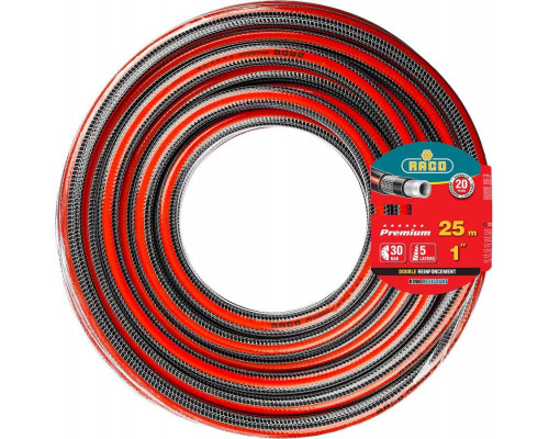 RACO 1" х 25 м, 30 атм., 5-ти слойный, шланг поливочный PREMIUM 40300-1-25_z01