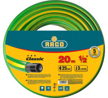 Raco Ø 1/2" x 20 м, 25 атм., 3-x слойный, армированный, шланг поливочный CLASSIC 40306-1/2-20_z01