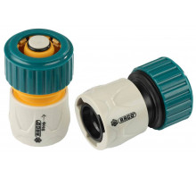 RACO 3/4", набор соединителей (шланг-насадка) с автостопом 4250-55266B